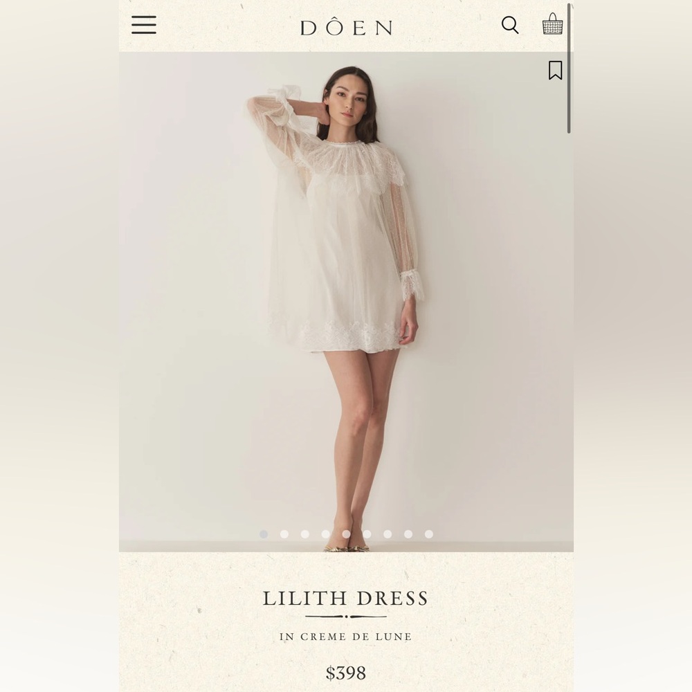 ✨ LAST CHANCE! ✨Lilith Dress in Cream by Doen - Picture 2 of 5